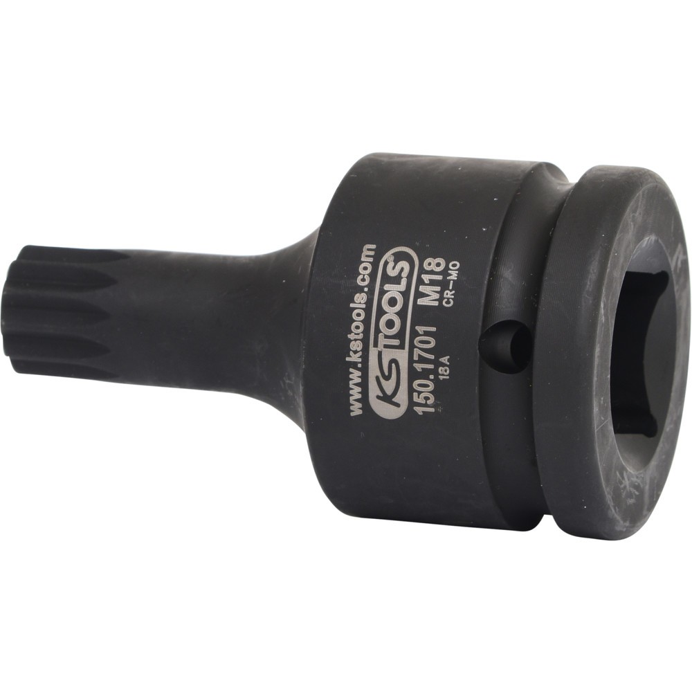 Produktabbildung Nr. 5: KS TOOLS 3/4" Kraft-Bit-Stecknuss für Vielzahn(XZN®)-Schrauben, kurz