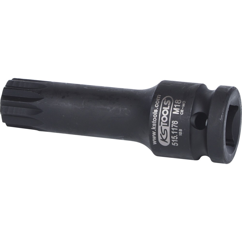 Produktabbildung Nr. 2: KS TOOLS 1/2" Kraft-Bit-Stecknuss XZN,lang,M18