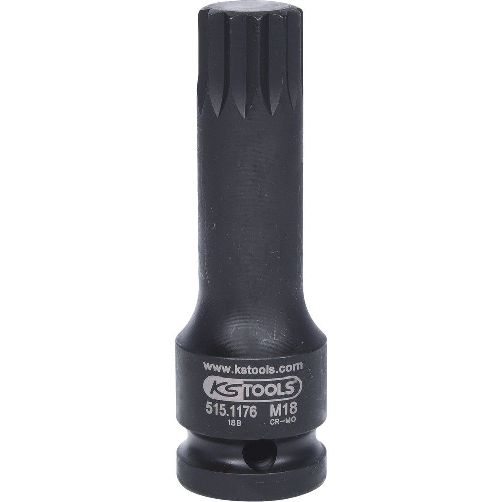 Produktabbildung Nr. 5: KS TOOLS 1/2" Kraft-Bit-Stecknuss XZN,lang,M18