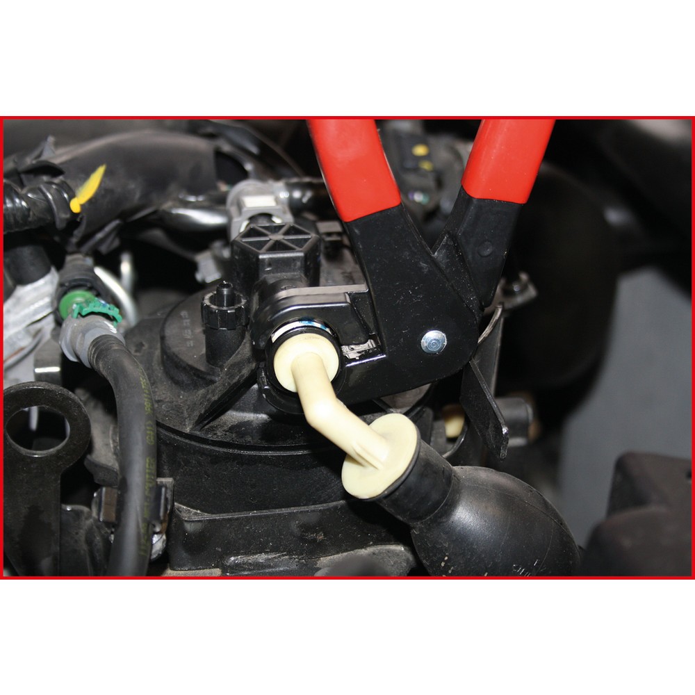Produktabbildung Nr. 2: KS TOOLS Kraftstoffleitungszange, abgewinkelt, 220mm