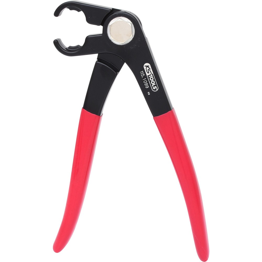 KS TOOLS Kraftstoffleitungszange, abgewinkelt, 220mm Produktabbildung: KS TOOLS Kraftstoffleitungszange, abgewinkelt, 220mm