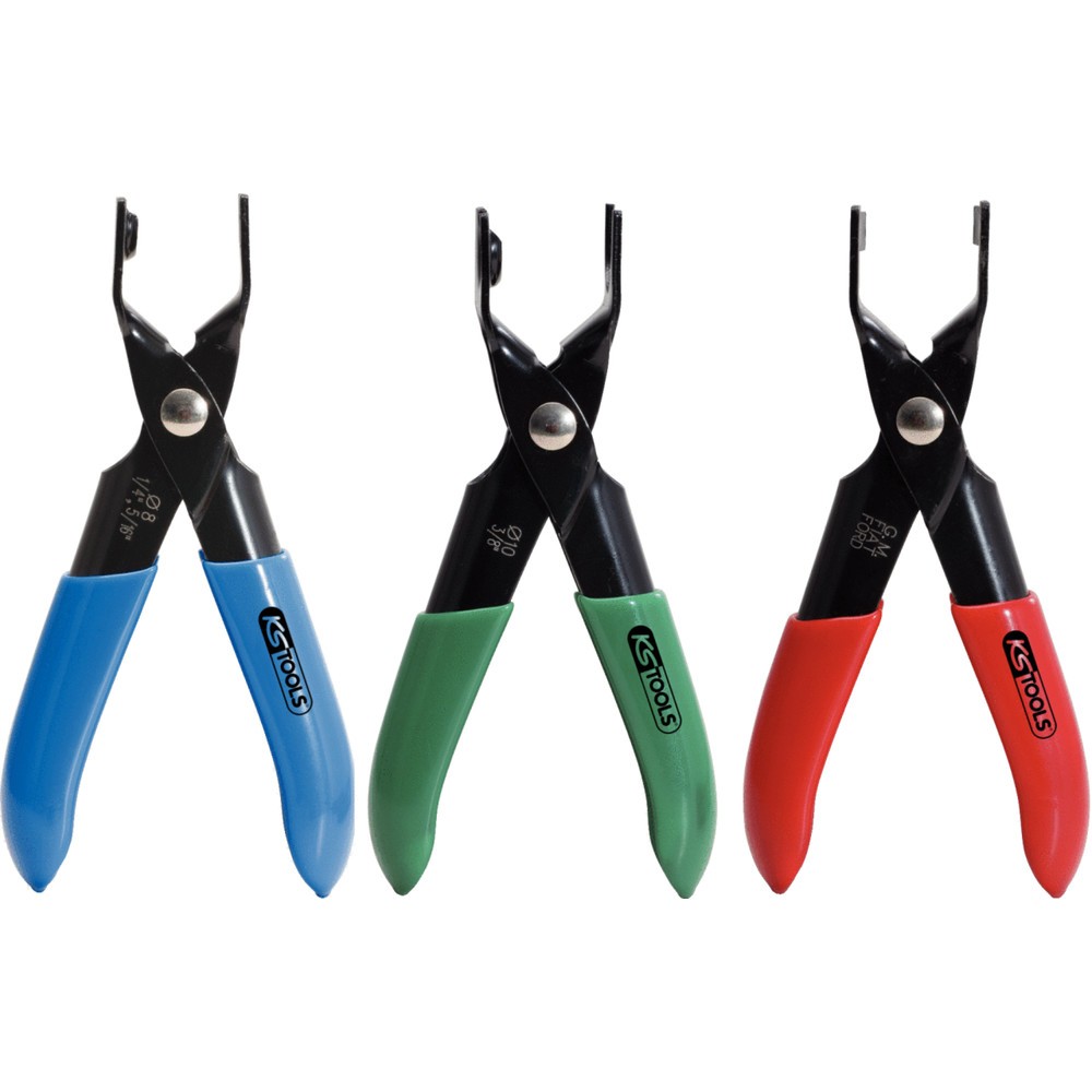 Produktabbildung Nr. 6: KS TOOLS Kraftstoffleitungs-Zangen-Satz für Steckkupplungen, 3-tlg