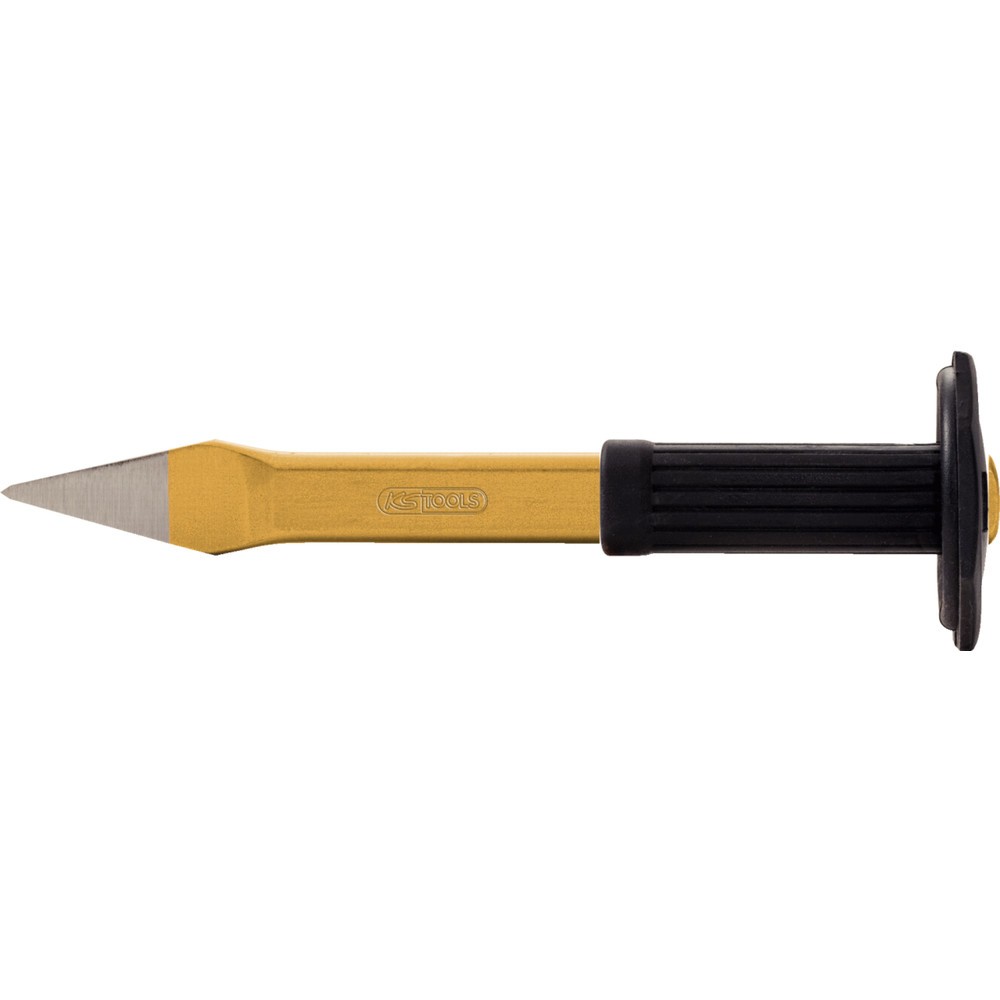 Produktabbildung Nr. 2: KS TOOLS Kreuzmeißel mit Handschutzgriff, flach oval, 300mm