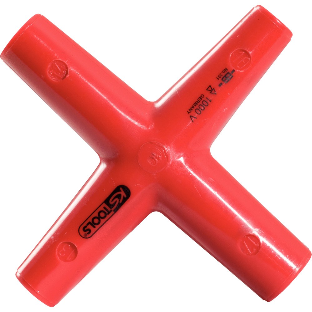 Produktabbildung Nr. 2: KS TOOLS Kreuzschlüssel mit Schutzisolierung, 10x11x13x17mm