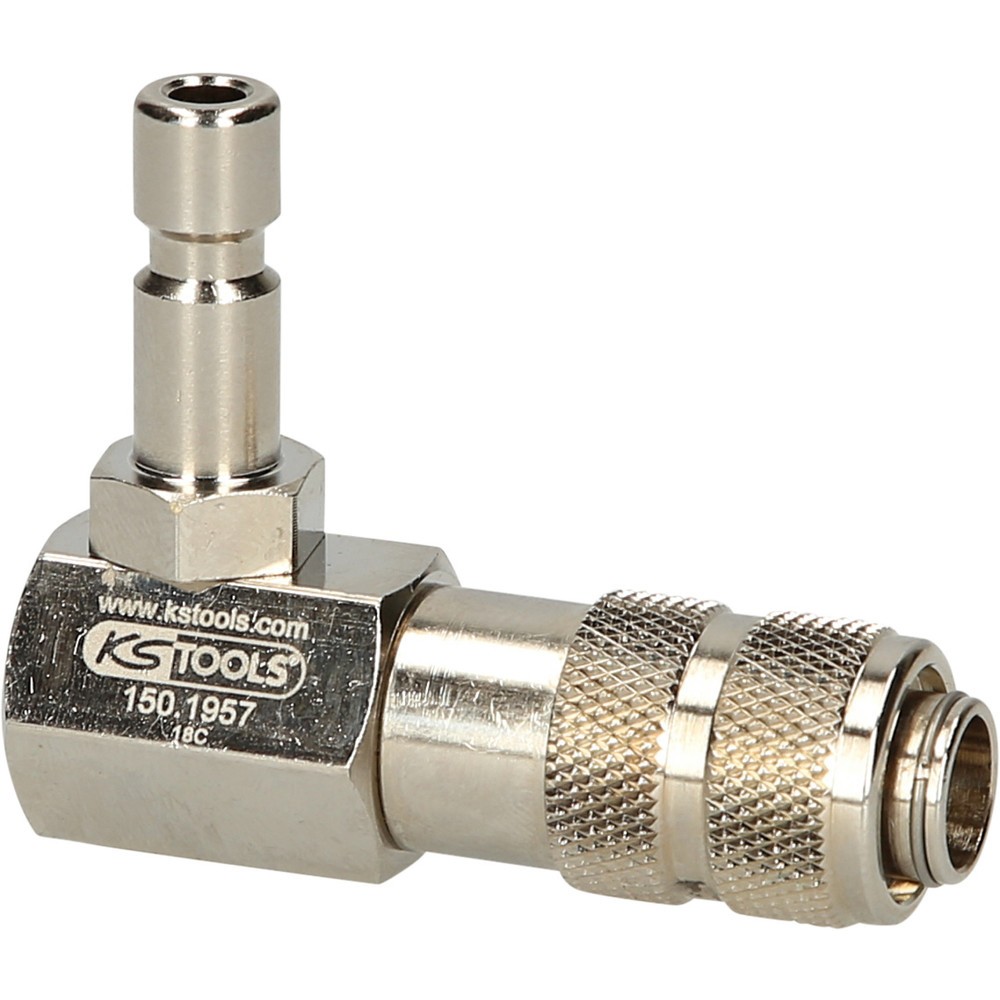 Produktabbildung: KS TOOLS Kühlsystem-Bajonettadapter, 90° abgewinkelt
