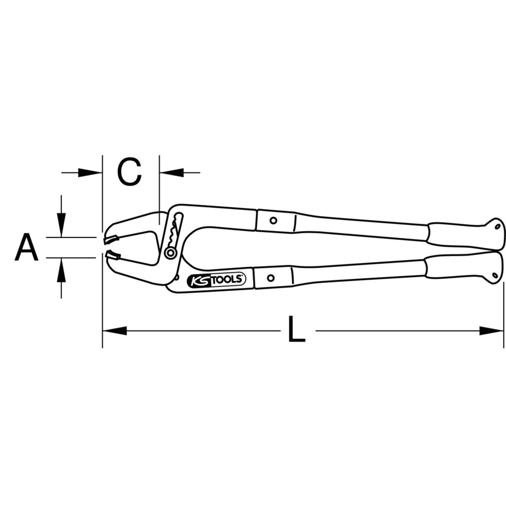 Produktabbildung Nr. 5: KS TOOLS Kupplungsgeberzylinder-Zange, 290mm