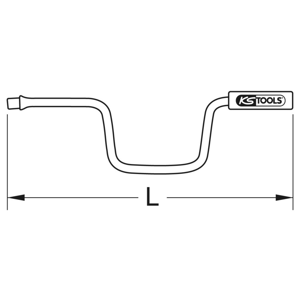 Produktabbildung: KS TOOLS 1/4" Kurbel