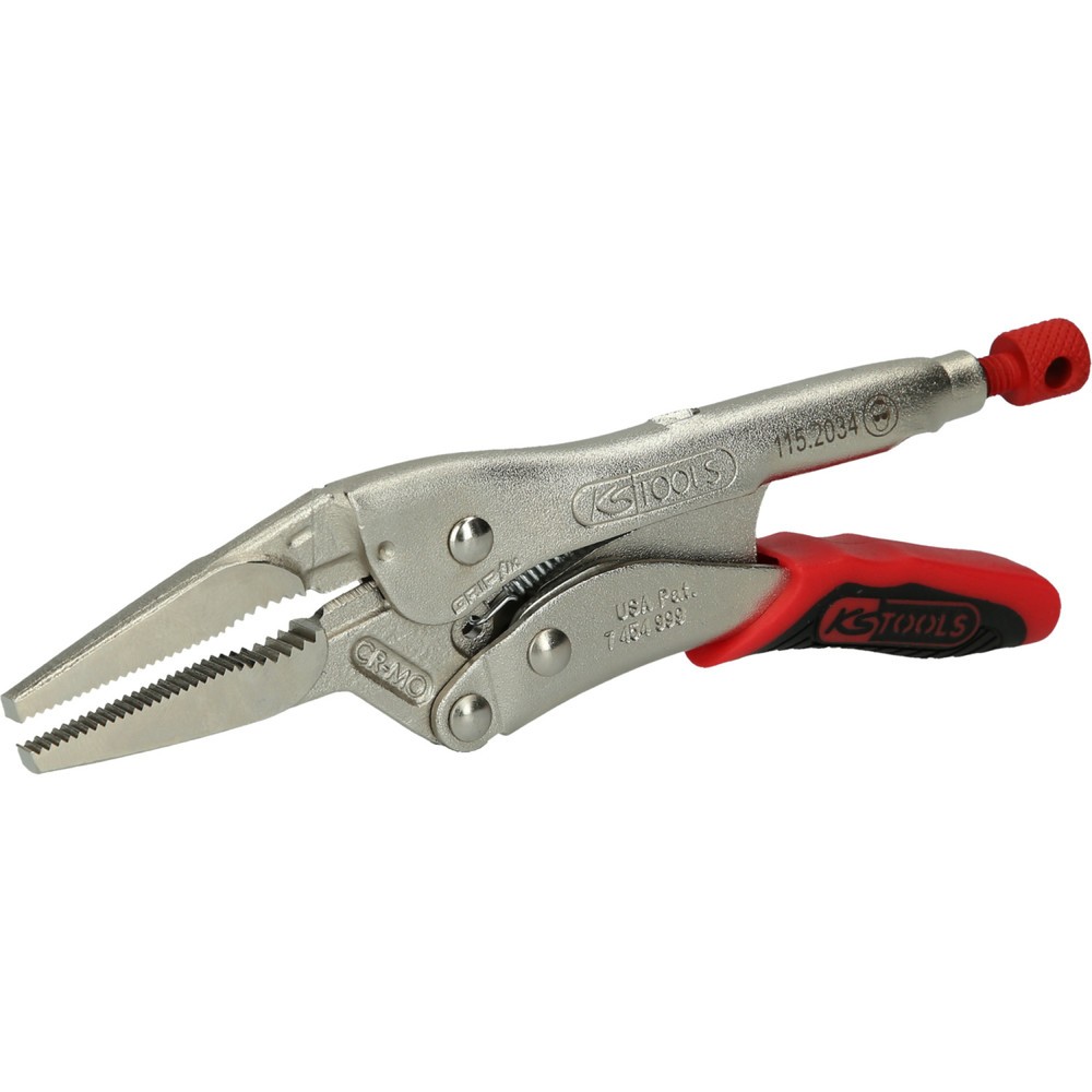 Produktabbildung: KS TOOLS Langbacken-Gripzange mit Easy-Release,45mm,L=170mm