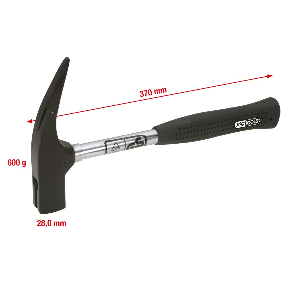 Produktabbildung Nr. 2: KS TOOLS Latthammer, magnetisch, 600g