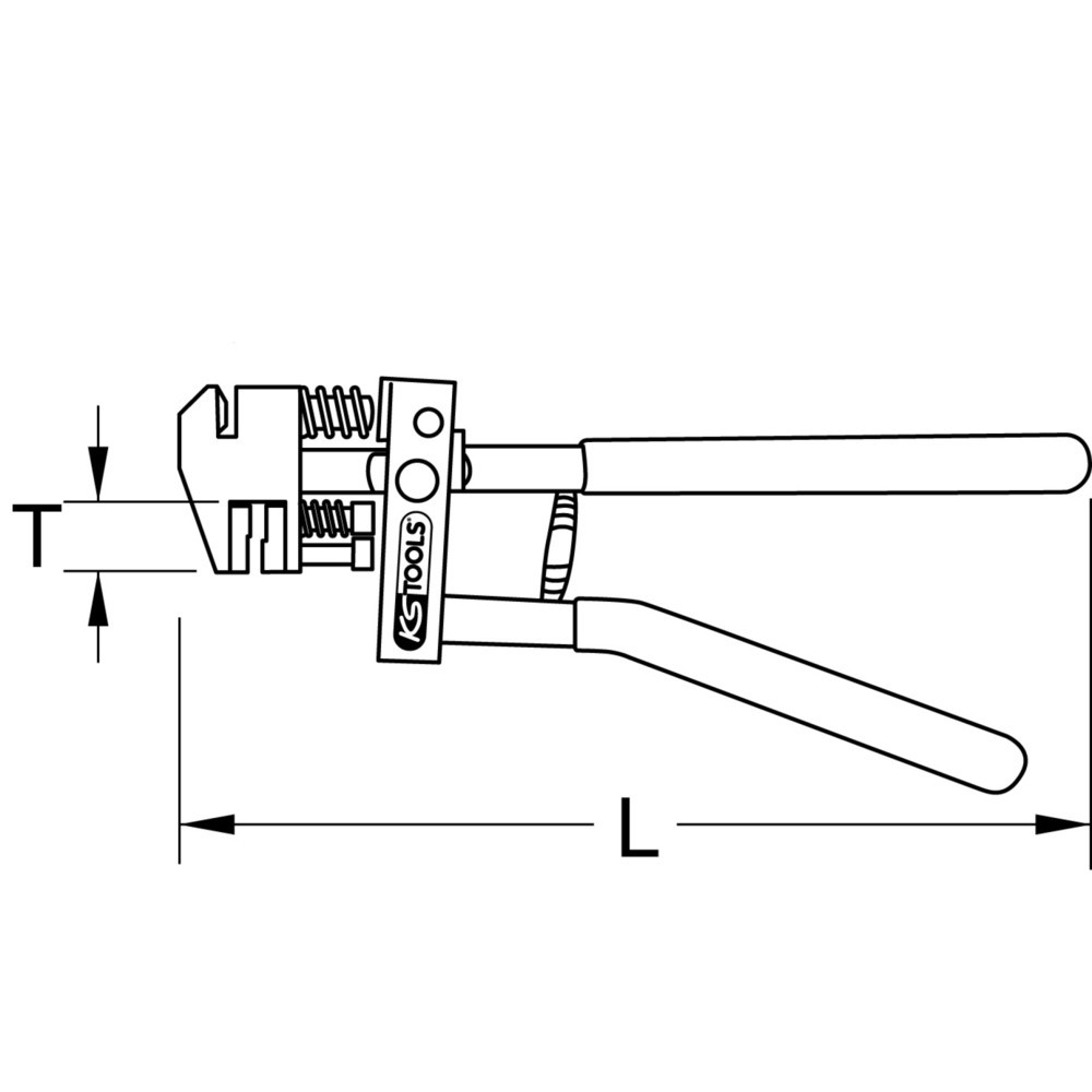 Produktabbildung Nr. 10: KS TOOLS Loch- und Absetzzange, 285mm