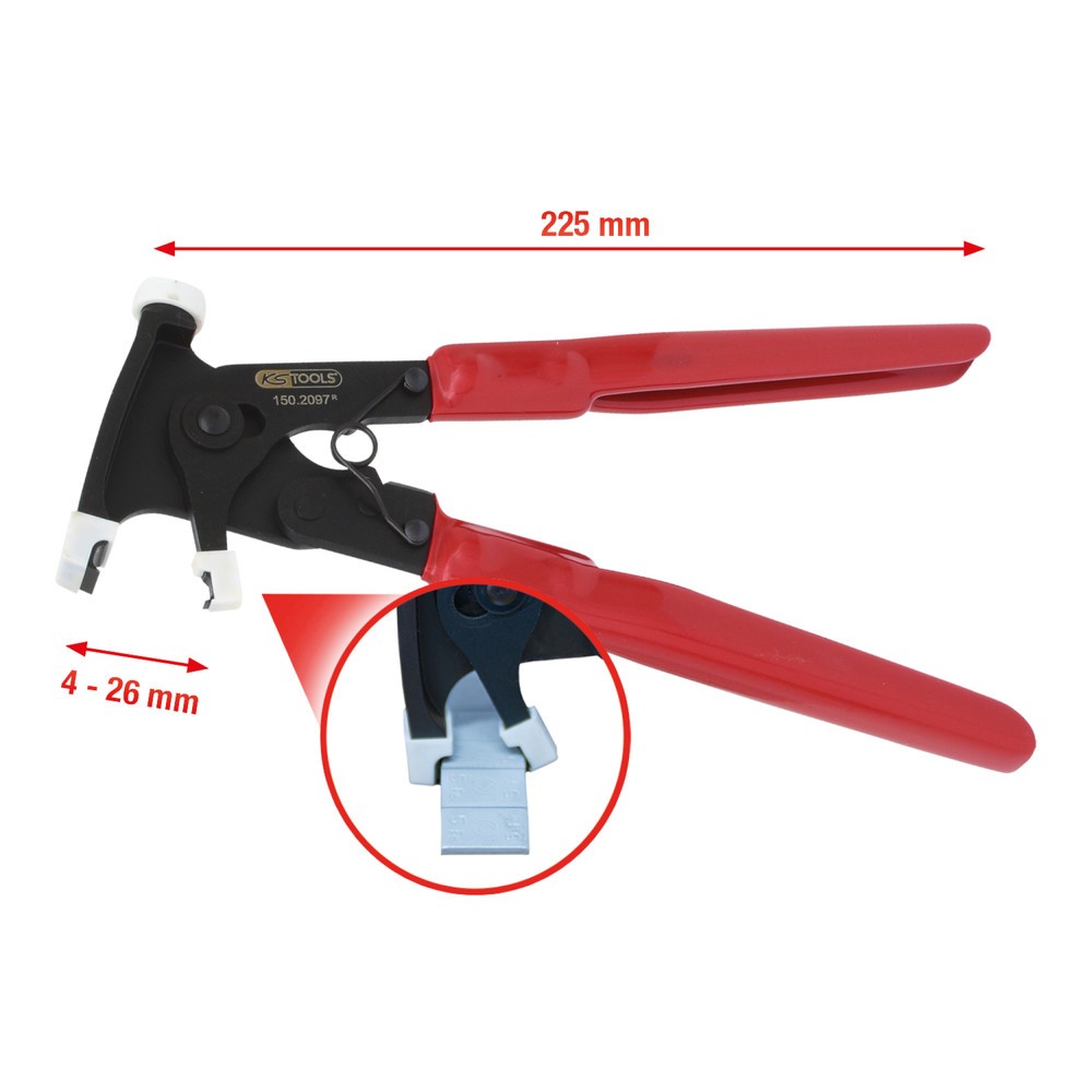 Produktabbildung Nr. 5: KS TOOLS Lösezange für geklebte Auswuchtgewichte, 225mm
