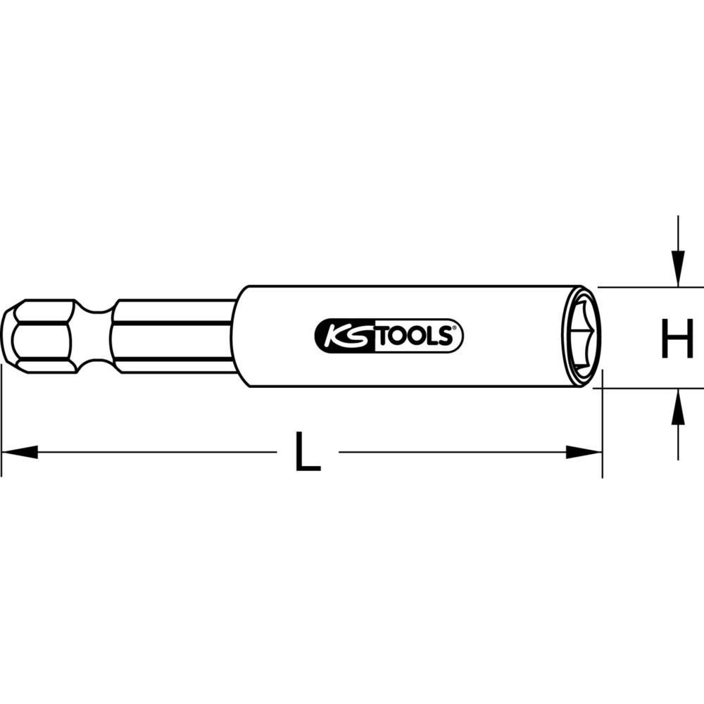 Produktabbildung Nr. 9: KS TOOLS 1/4" Magnetischer Bithalter, 50mm