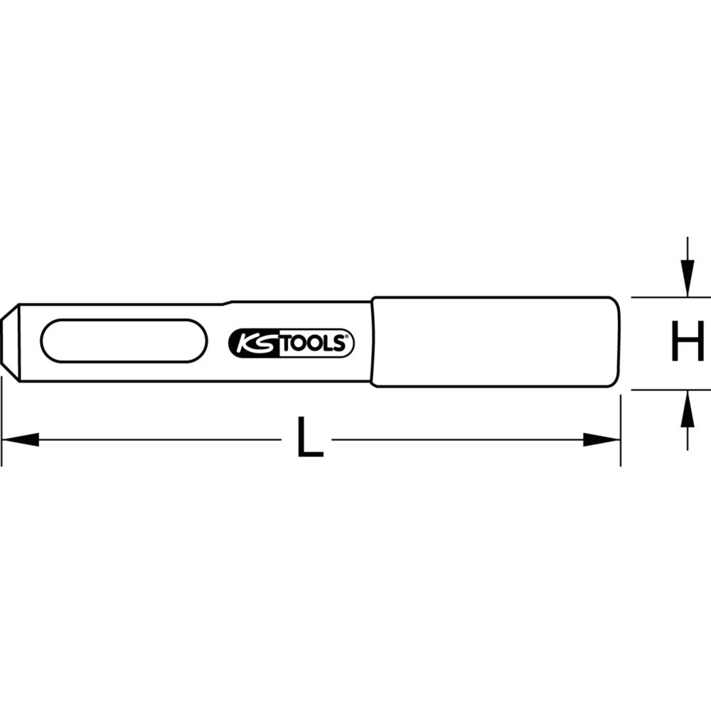 Produktabbildung Nr. 3: KS TOOLS 1/4" Magnetischer SDS-Bithalter, 75mm