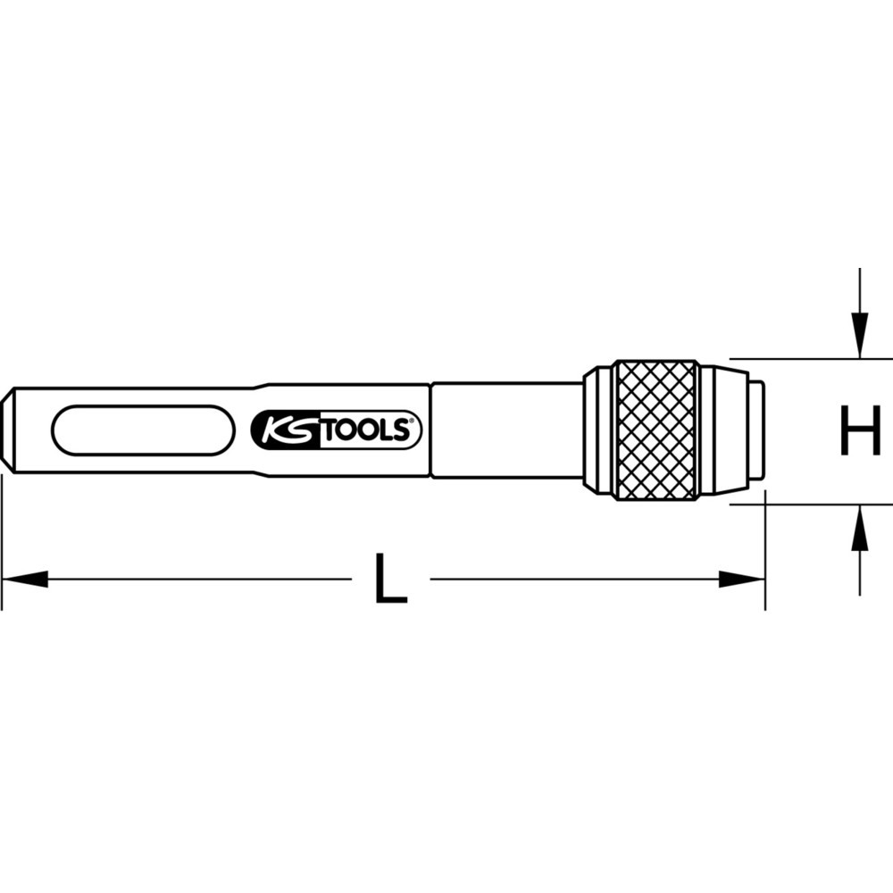Produktabbildung Nr. 3: KS TOOLS 1/4" Magnetischer Schnellwechsel-Bithalter, 78mm