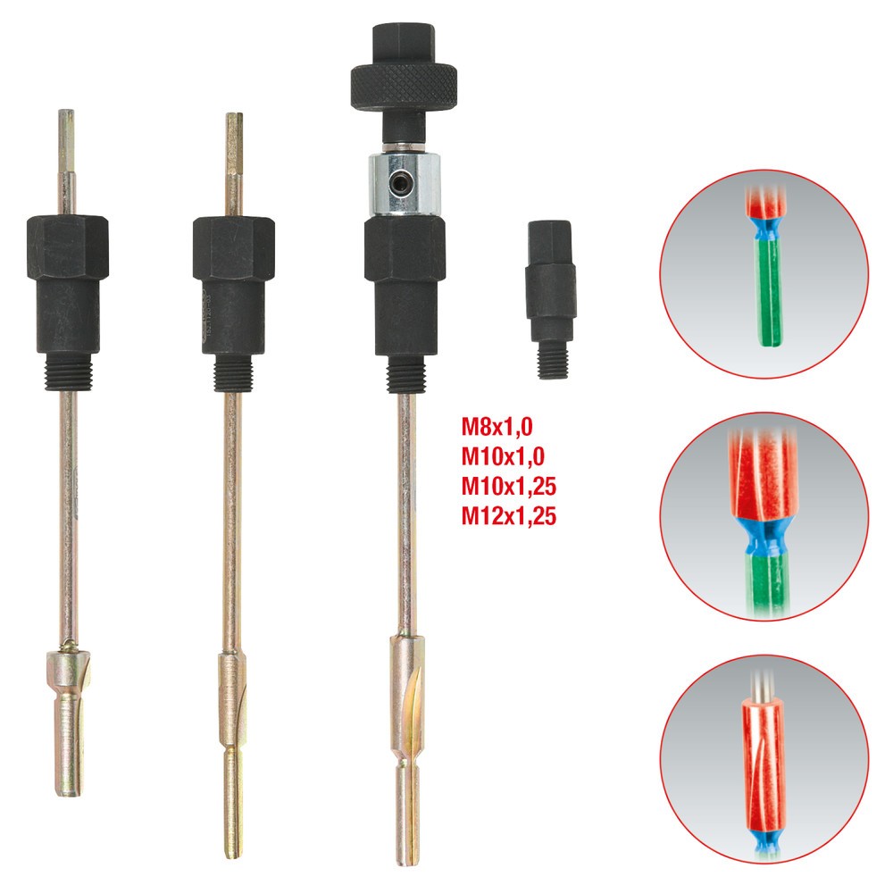 Produktabbildung Nr. 6: KS TOOLS MASTER 3 in 1 Glühkerzen-Reibahlen-Satz, 9-tlg