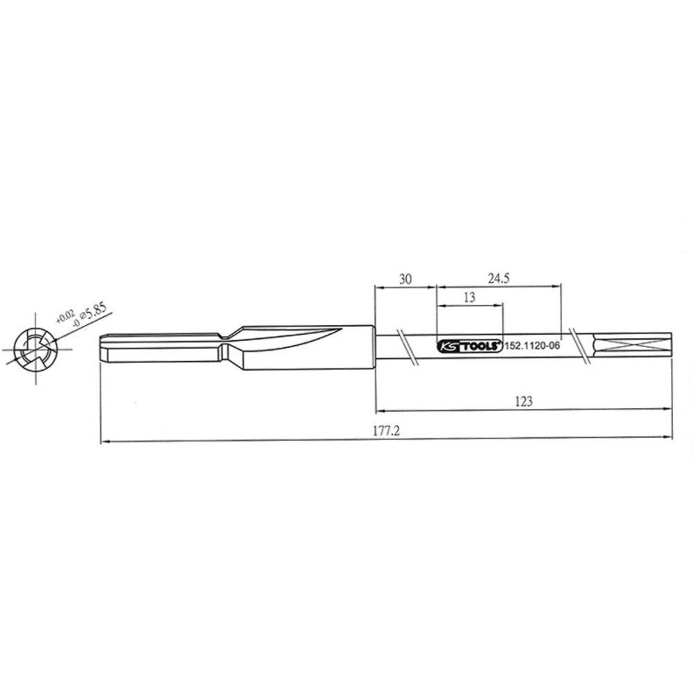 Produktabbildung Nr. 8: KS TOOLS MASTER 3 in 1 Glühkerzen-Reibahlen-Satz, 9-tlg