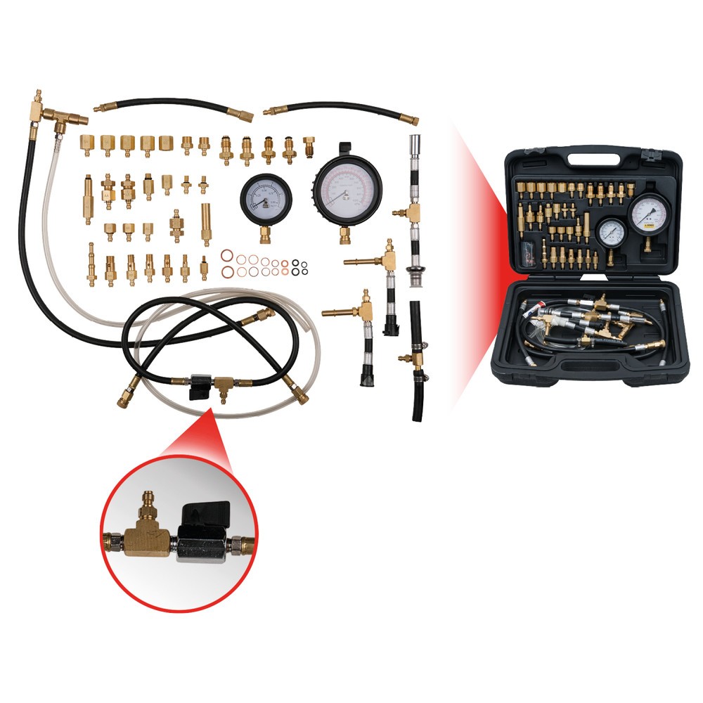 Produktabbildung Nr. 3: KS TOOLS Master Kraftstoff-Einspritzsystem-Druckprüfgerät-Satz für Ottomotoren, 42-tlg