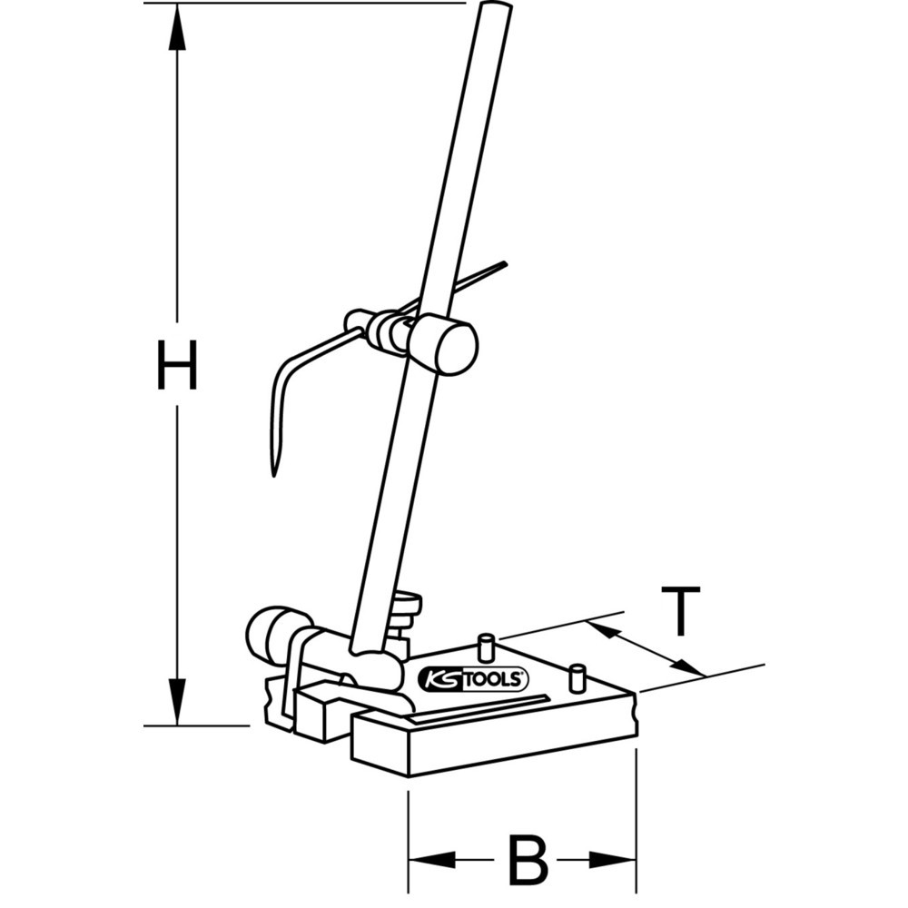 Produktabbildung: KS TOOLS Mechaniker-Höhenreißer, 500mm