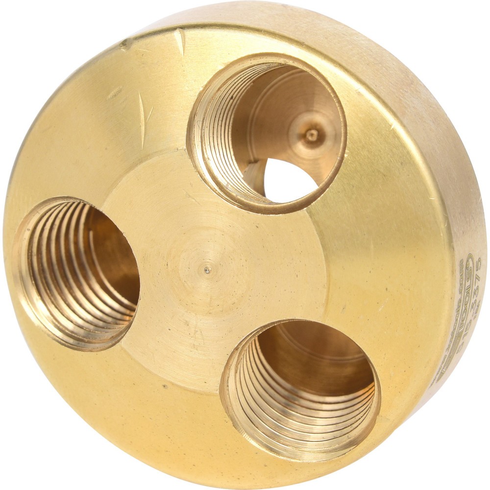Produktabbildung: KS TOOLS 1/4" Messing-Druckluft 3-fach Verteiler, 41mm