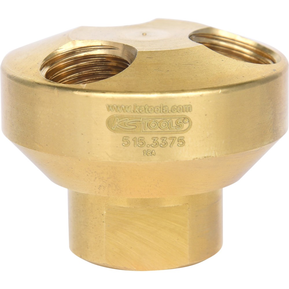 Produktabbildung Nr. 5: KS TOOLS 1/4" Messing-Druckluft 3-fach Verteiler, 41mm