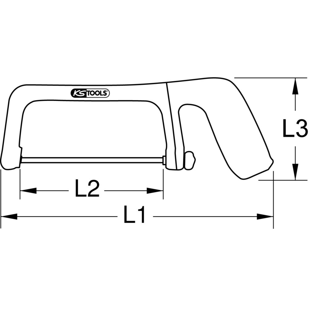 Produktabbildung Nr. 7: KS TOOLS Metallbügelsäge mit Schutzisolierung, 265mm