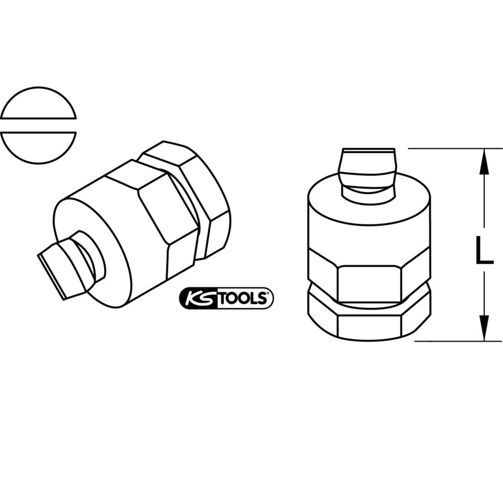Produktabbildung Nr. 2: KS TOOLS Micro Bit Schlitz, 4mm