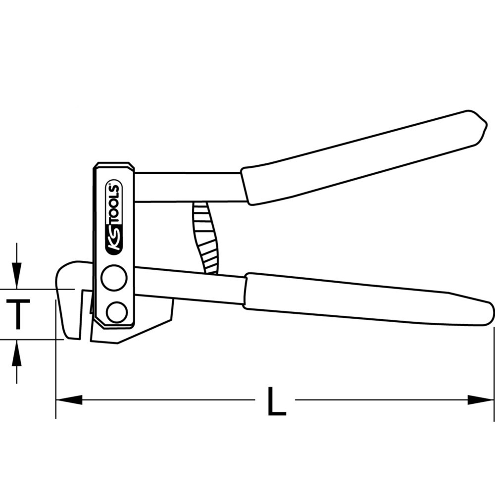 Produktabbildung Nr. 5: KS TOOLS Mini-Absetzzange, 220mm