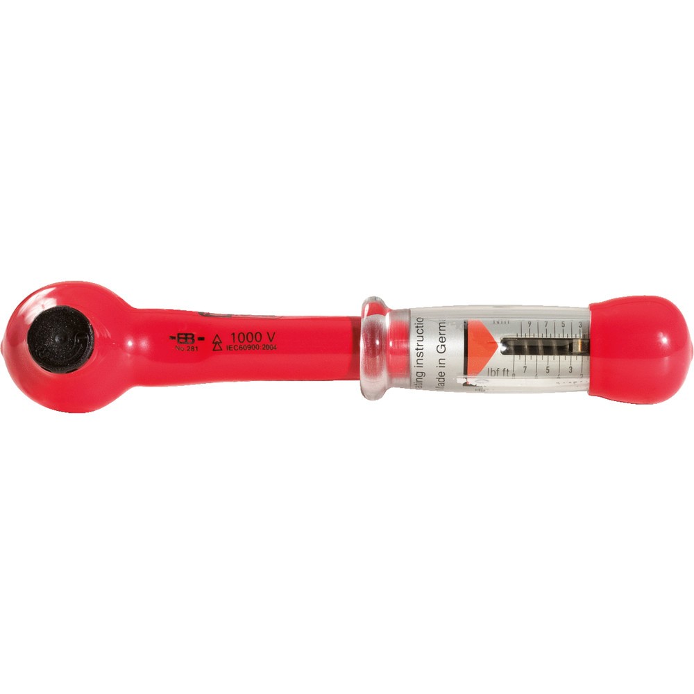 Produktabbildung Nr. 7: KS TOOLS 1/4" Mini Drehmomentschlüssel mit Schutzisolierung und Umschalt-Ratschenkopf, 2-12Nm