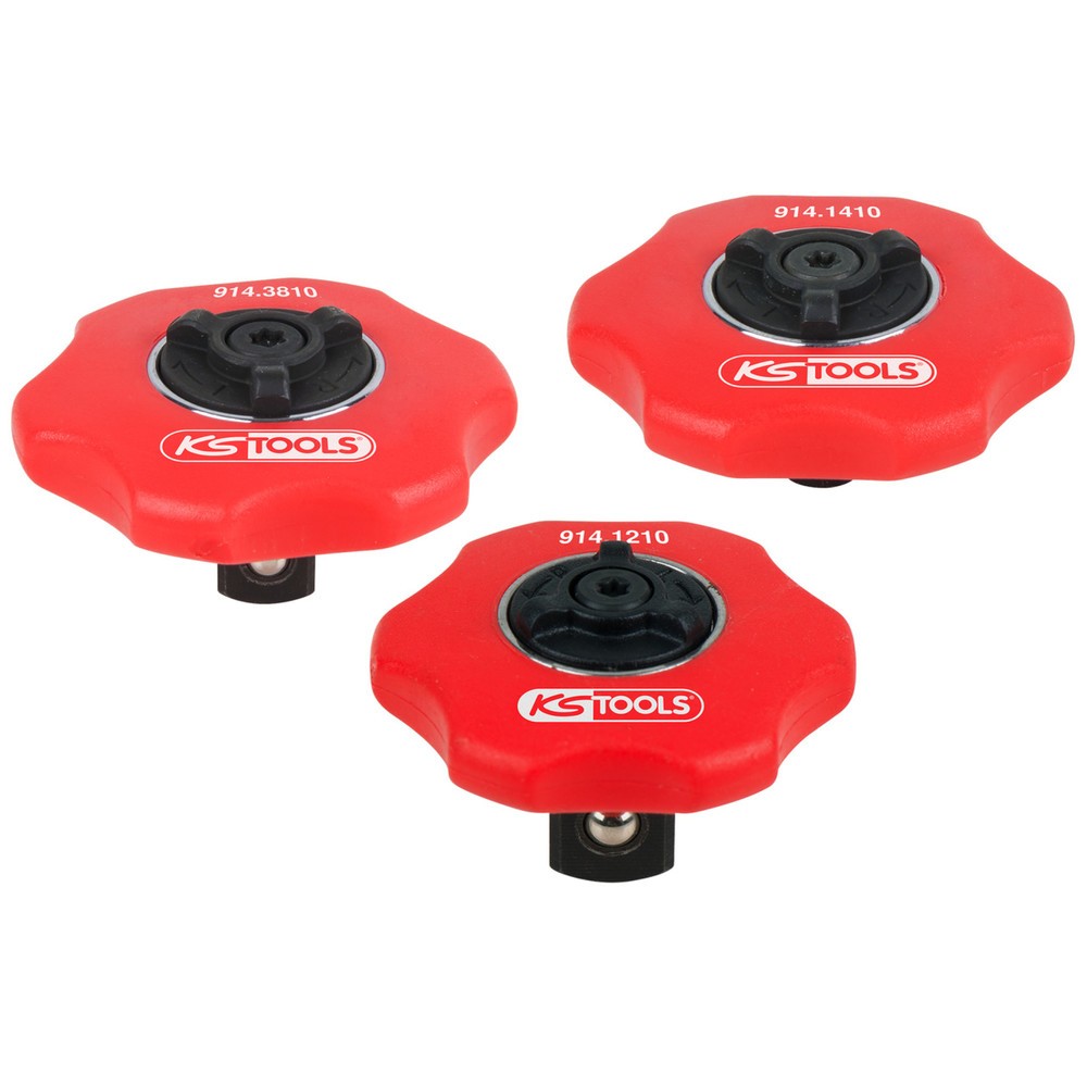 Produktabbildung: KS TOOLS Mini-Hand-Umschaltknarren-Satz, 3-tlg,1/4"+3/8"+1/2"