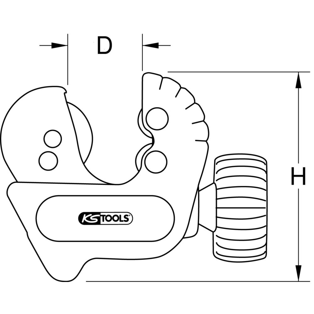 Produktabbildung Nr. 6: KS TOOLS Mini-Rohrabschneider, 3-16mm, ergonomisch