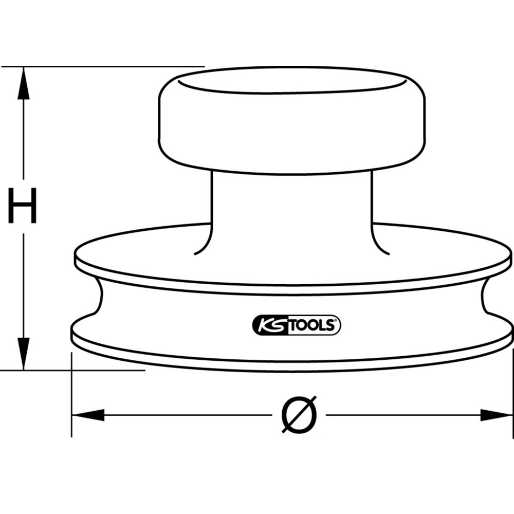 Produktabbildung Nr. 8: KS TOOLS Mini-Vakuum-Saugheber, max 15kg, Ø 80mm