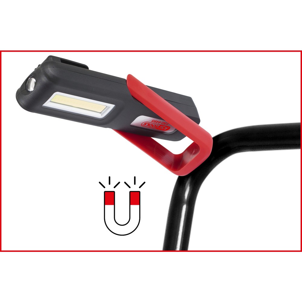 Produktabbildung Nr. 10: KS TOOLS Mobile Werkstatt-Handlampe, knickbar, 3 Watt COB LED