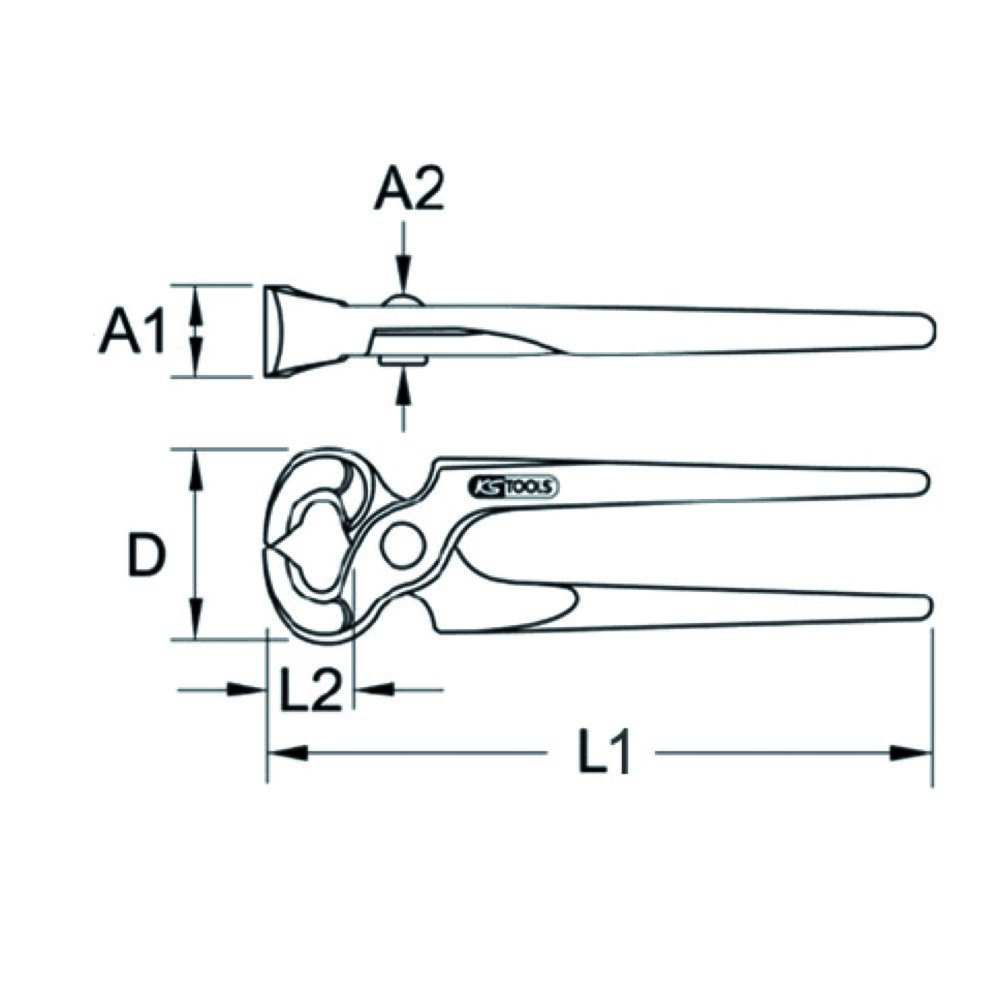 Produktabbildung Nr. 5: KS TOOLS Monierzange, 190mm