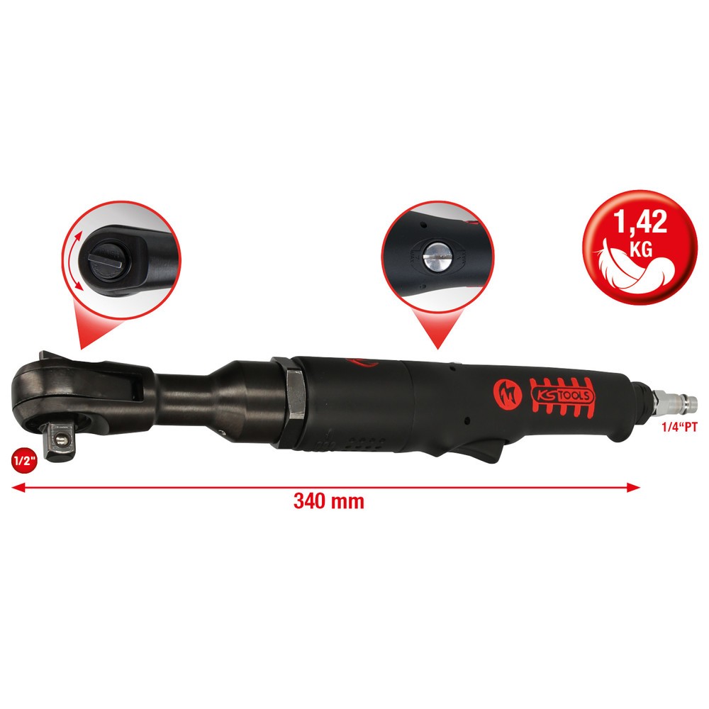 Produktabbildung: KS TOOLS 3/8" MONSTER Hochleistungs-Druckluft-Umschaltratsche