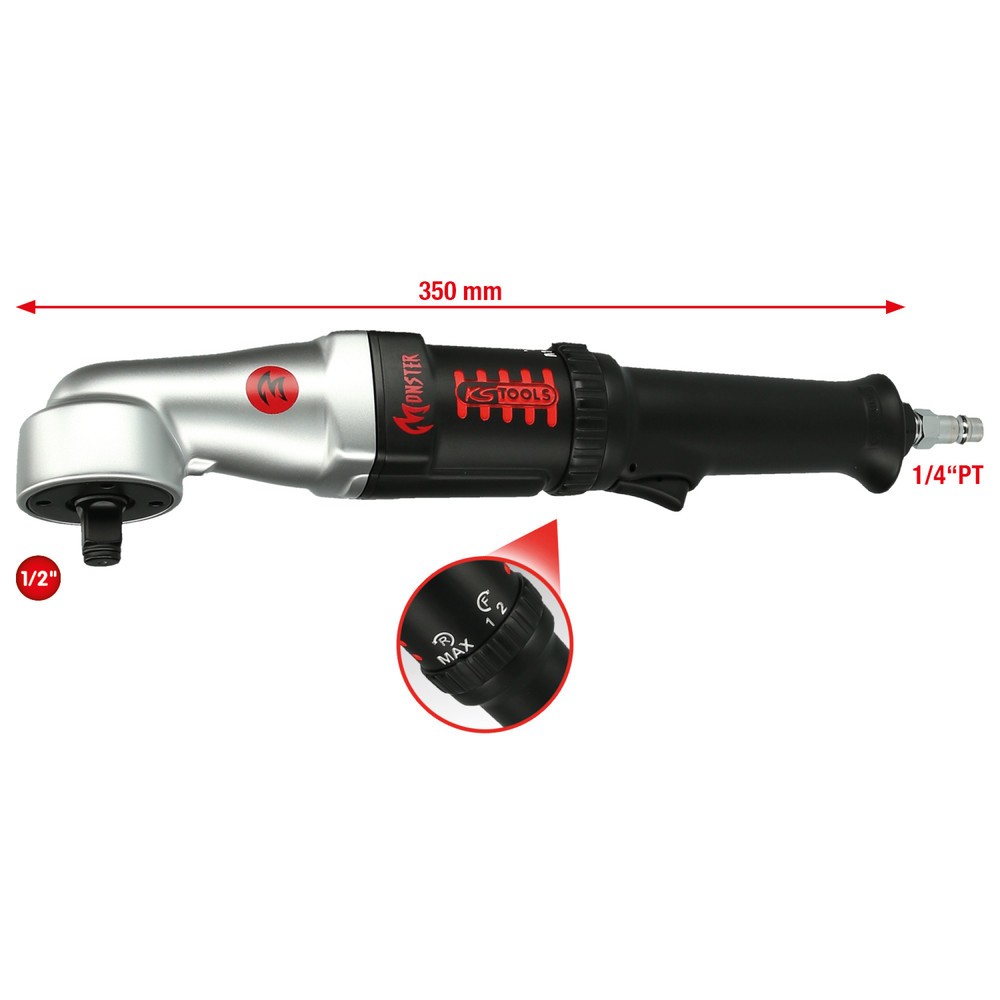Produktabbildung Nr. 1: KS TOOLS 1/2" MONSTER Hochleistungs-Druckluft-Winkel-Schlagschrauber, 271 Nm
