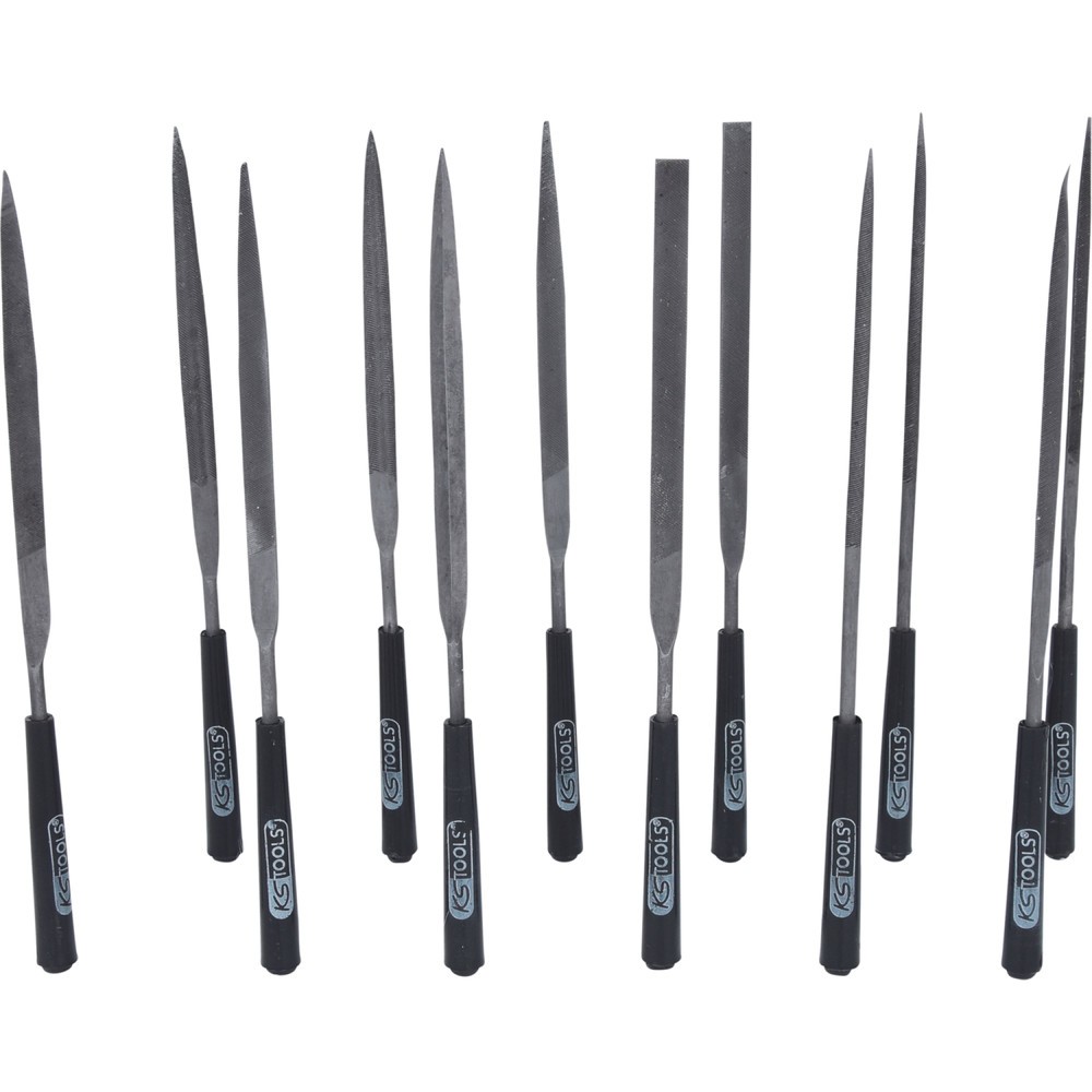 Produktabbildung Nr. 3: KS TOOLS Nadelfeilen-Satz mit Kunststoffheft, 12-tlg