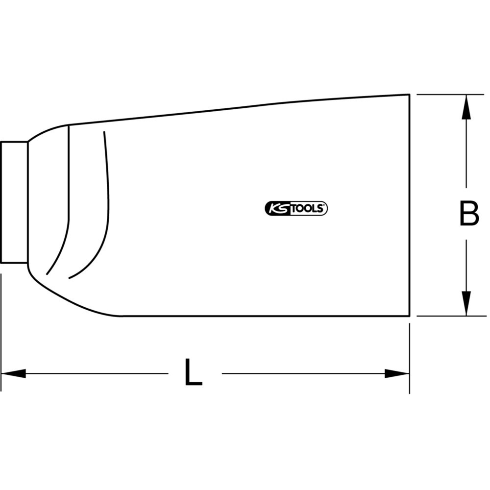 Produktabbildung Nr. 11: KS TOOLS NH-Sicherungs-Aufsteckgriff mit Schutzisolierung, 380mm