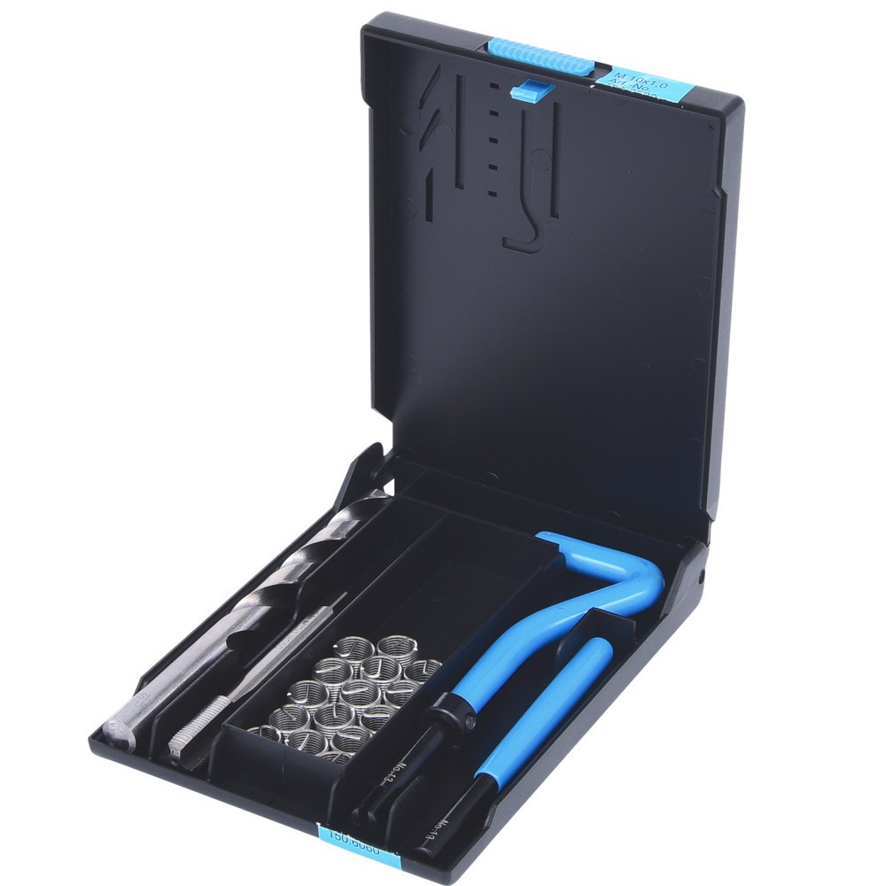 Produktabbildung: KS TOOLS Nirostahl Gewinde-Reparatur-Satz M10x1,0x14mm, 19-tlg