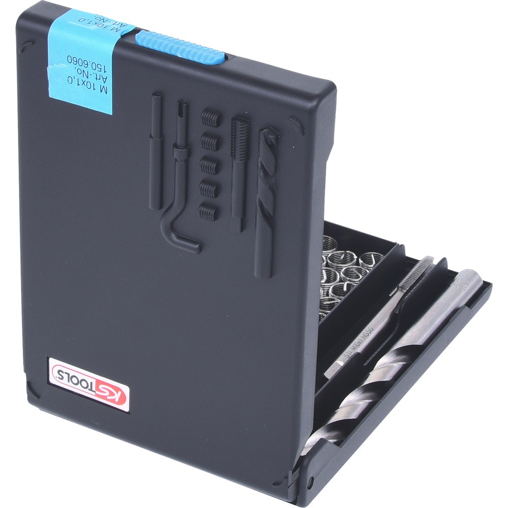 Produktabbildung Nr. 3: KS TOOLS Nirostahl Gewinde-Reparatur-Satz M10x1,0x14mm, 19-tlg