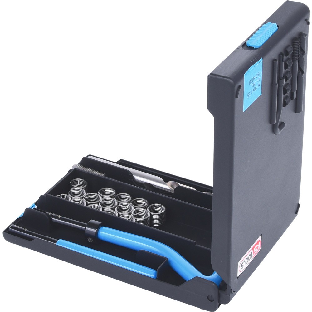 Produktabbildung Nr. 2: KS TOOLS Nirostahl Gewinde-Reparatur-Satz M10x1,25x13,8mm, 19-tlg