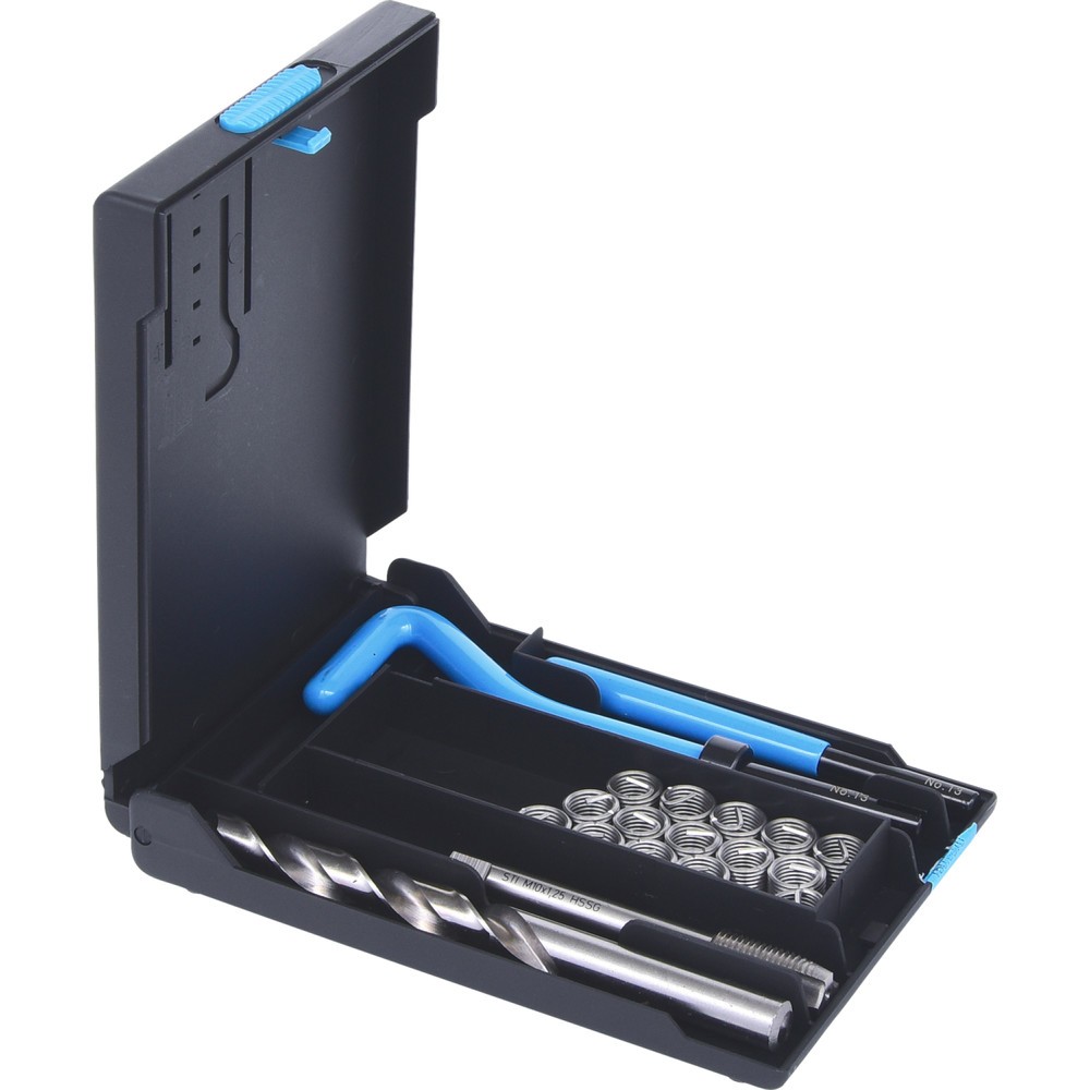 Produktabbildung Nr. 4: KS TOOLS Nirostahl Gewinde-Reparatur-Satz M10x1,25x13,8mm, 19-tlg