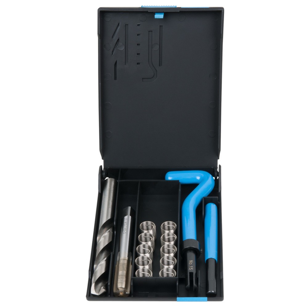 Produktabbildung Nr. 1: KS TOOLS Nirostahl Gewinde-Reparatur-Satz M12x1x17mm, 14-tlg