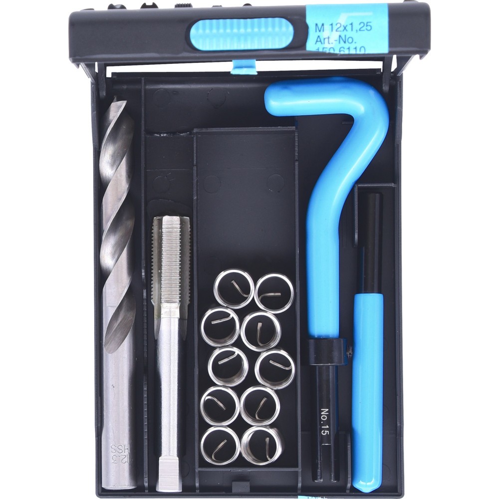 Produktabbildung Nr. 5: KS TOOLS Nirostahl Gewinde-Reparatur-Satz M12x1,25x16,8mm, 14-tlg