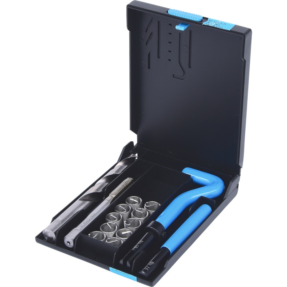 Produktabbildung Nr. 1: KS TOOLS Nirostahl Gewinde-Reparatur-Satz M12x1,5x16,5mm, 14-tlg