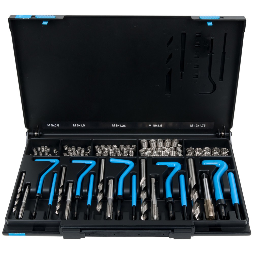 Produktabbildung Nr. 2: KS TOOLS Nirostahl Gewinde-Reparatur-Satz M5-M12, 130-tlg