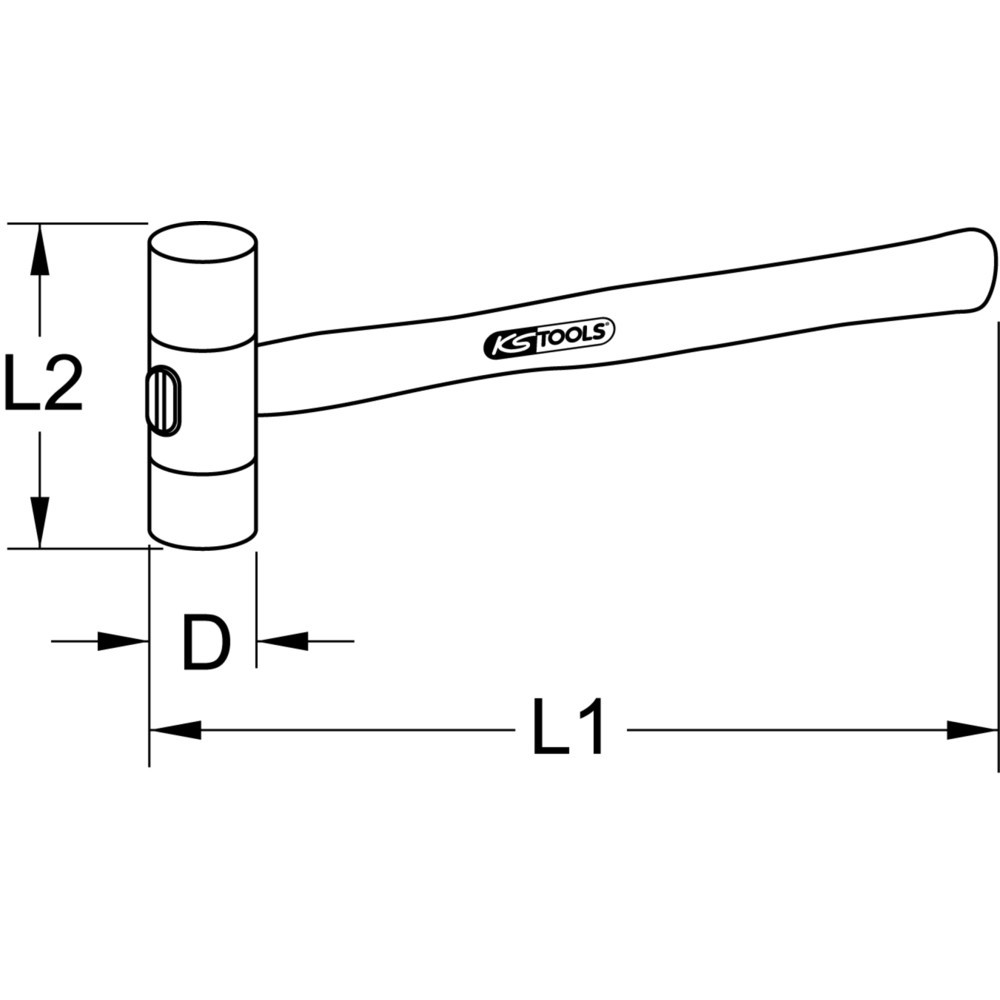 Produktabbildung Nr. 5: KS TOOLS Nylonhammer, 200g