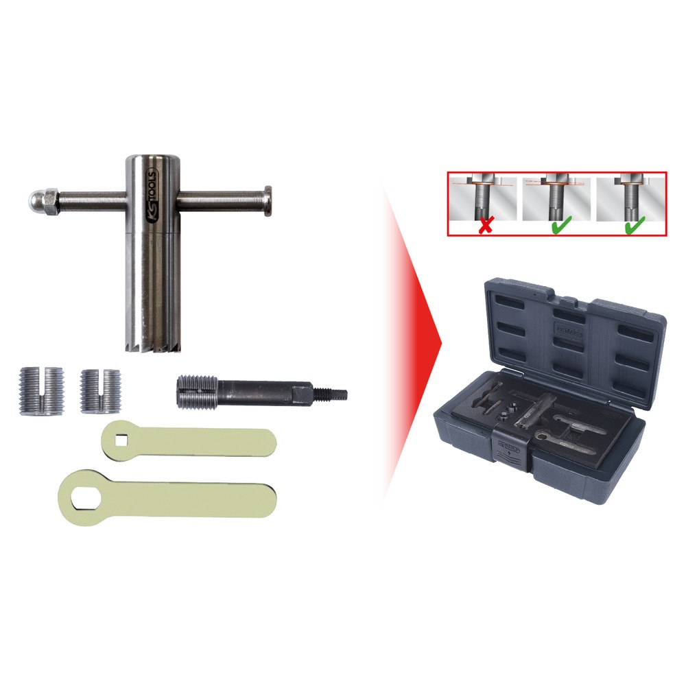Produktabbildung Nr. 8: KS TOOLS Ölablassschrauben-Dichtsitz-Planfräser-Satz, 6-tlg