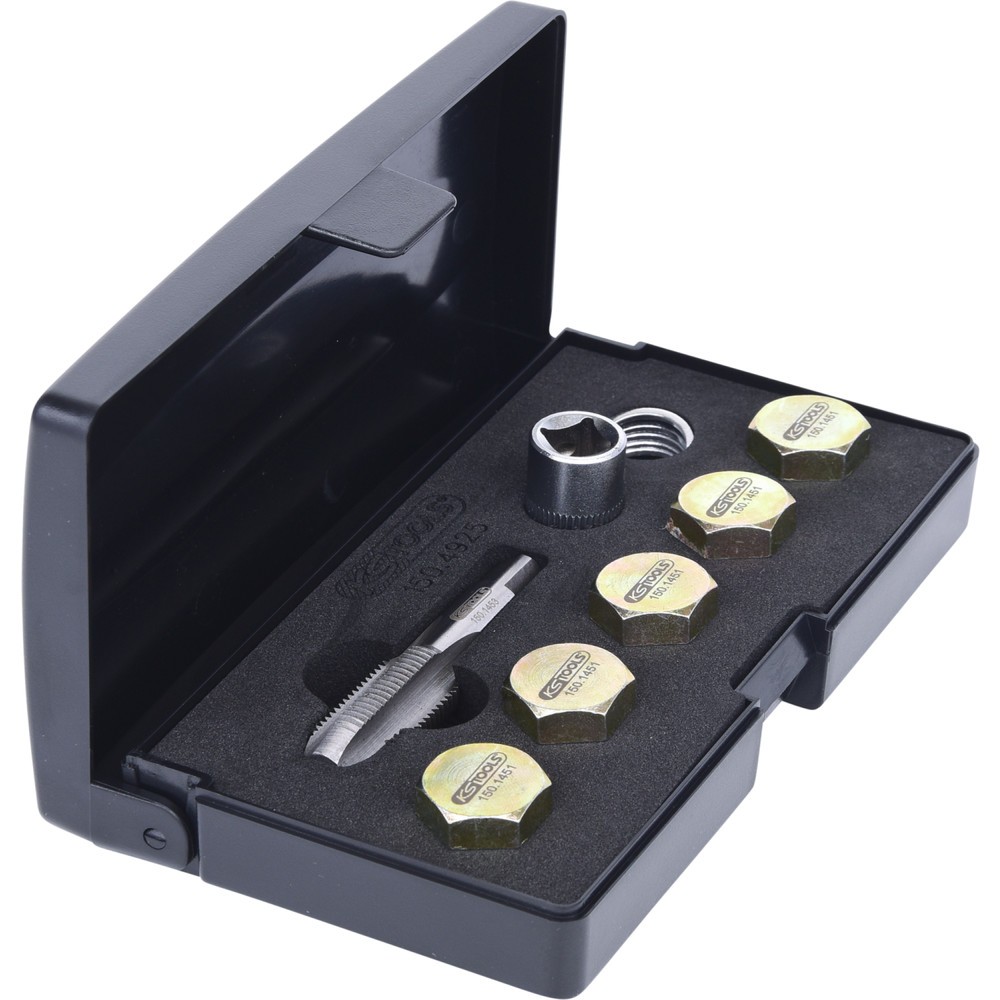 Produktabbildung Nr. 8: KS TOOLS Ölablassschrauben-Gewindereparatur-Satz, 12-tlg M15 x 1,5