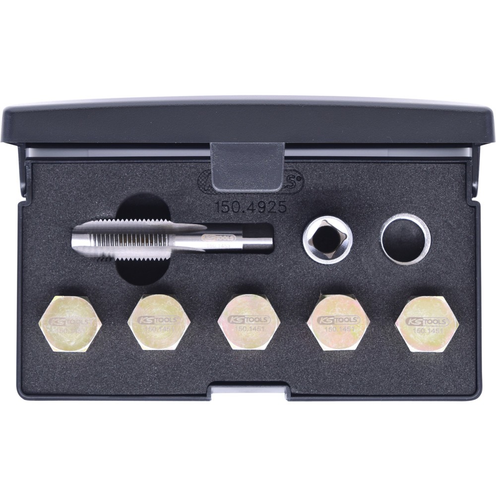 Produktabbildung Nr. 9: KS TOOLS Ölablassschrauben-Gewindereparatur-Satz, 12-tlg M15 x 1,5