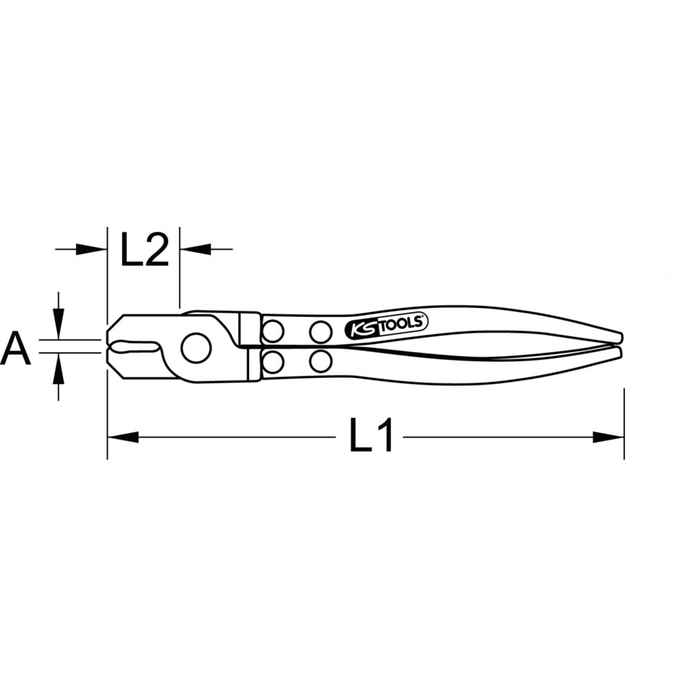 Produktabbildung Nr. 6: KS TOOLS Ohrlos-Schlauchklemmen-Zange, 230mm
